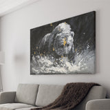 Bear Painting On Canvas Abstract Canvas Prints Wall Art - Painting Canvas, Art Prints, Wall Decor