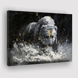 Bear Painting On Canvas Abstract Canvas Prints Wall Art - Painting Canvas, Art Prints, Wall Decor