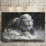 Bear Painting On Canvas Abstract Canvas Prints Wall Art - Painting Canvas, Art Prints, Wall Decor