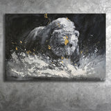 Bear Painting On Canvas Abstract Canvas Prints Wall Art - Painting Canvas, Art Prints, Wall Decor