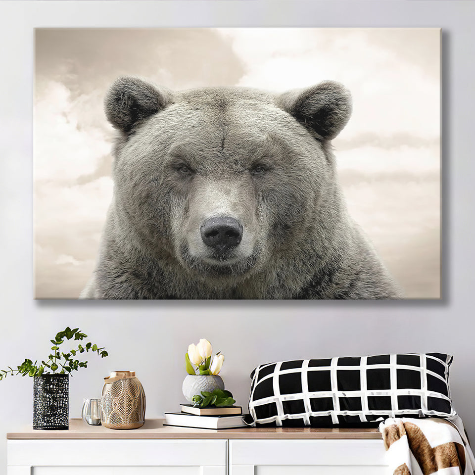 Bear Portrait Canvas Prints Wall Art - Painting Canvas, Art Prints, Wall Decor