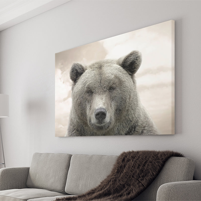 Bear Portrait Canvas Prints Wall Art - Painting Canvas, Art Prints, Wall Decor