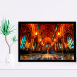Beautiful Cathedral, Framed Art Prints Wall Art Home Decor, Ready to Hang