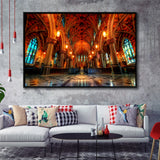 Beautiful Cathedral, Framed Canvas Prints Wall Art Home Decor,Floating Frame, Ready to Hang