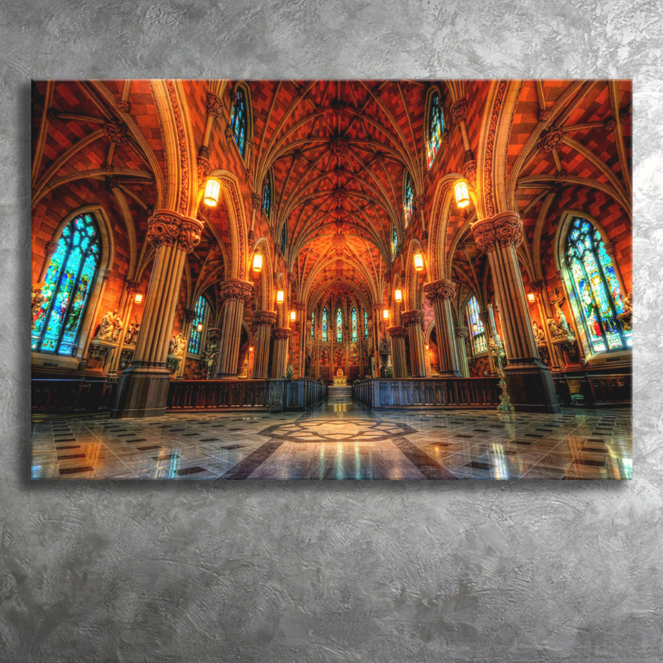 Beautiful Cathedral, Canvas Prints Wall Art Home Decor