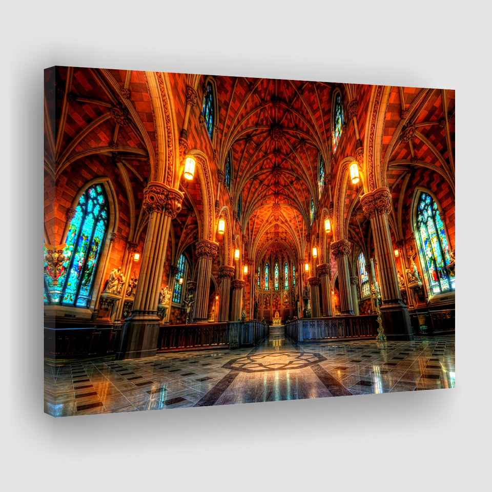 Beautiful Cathedral, Canvas Prints Wall Art Home Decor