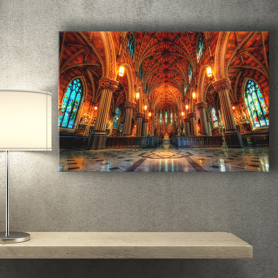 Beautiful Cathedral, Canvas Prints Wall Art Home Decor