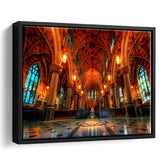 Beautiful Cathedral, Framed Canvas Prints Wall Art Home Decor,Floating Frame, Ready to Hang