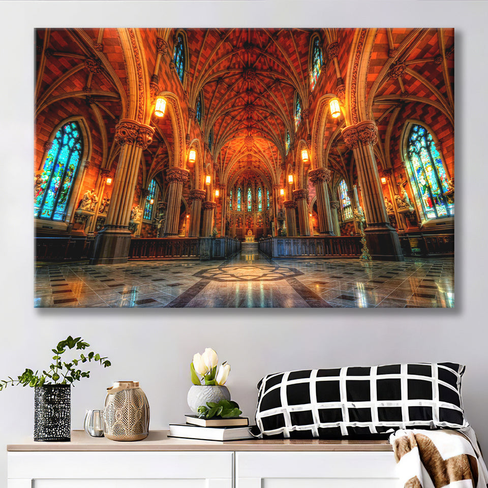 Beautiful Cathedral, Canvas Prints Wall Art Home Decor