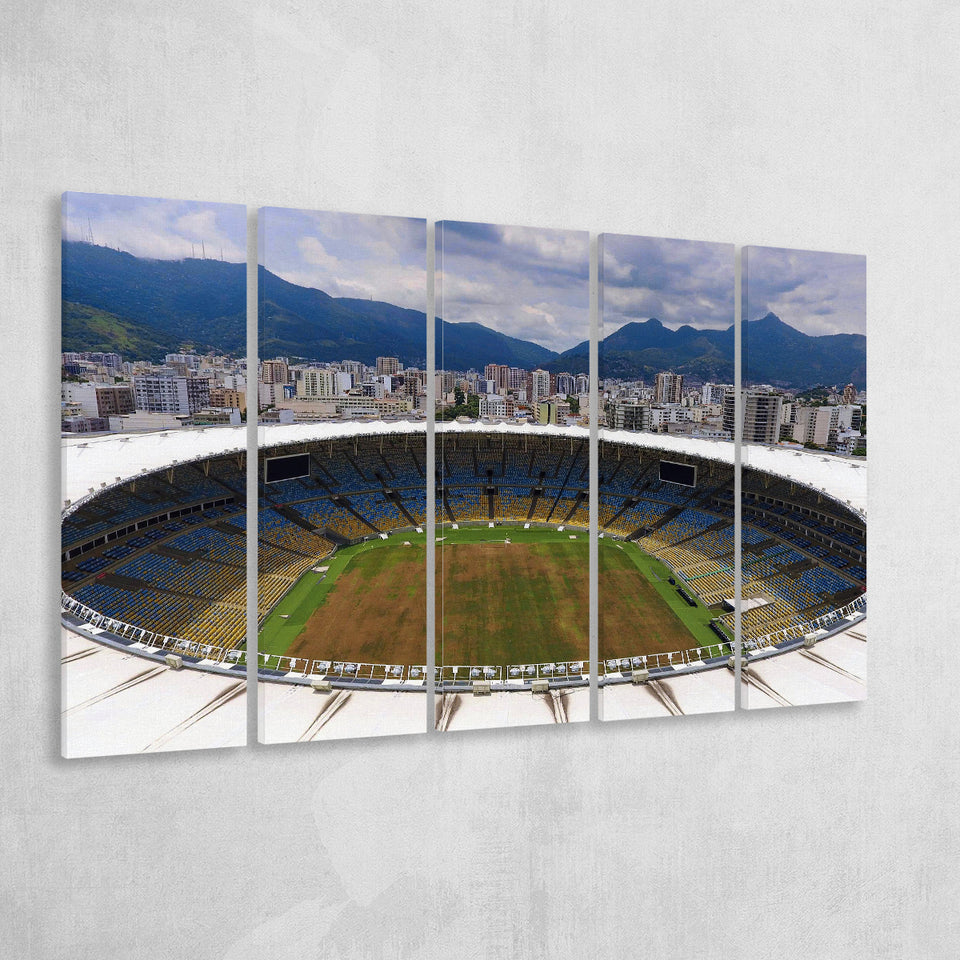 Beautiful Maracana brazil, Stadium Canvas, Sport Art, Gift for him, Multi Panels B, Canvas Prints Wall Art Decor
