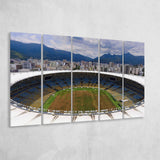 Beautiful Maracana brazil, Stadium Canvas, Sport Art, Gift for him, Multi Panels B, Canvas Prints Wall Art Decor