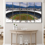 Beautiful Maracana brazil, Stadium Canvas, Sport Art, Gift for him, Multi Panels B, Canvas Prints Wall Art Decor