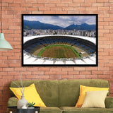 Beautiful Maracana brazil, Stadium Canvas, Sport Art, Gift for him, Framed Art Prints Wall Art Decor, Framed Picture