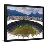 Beautiful Maracana brazil, Stadium Canvas, Sport Art, Gift for him, Framed Art Prints Wall Art Decor, Framed Picture