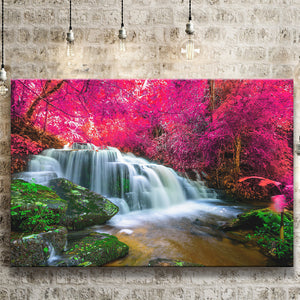 Beautiful Waterfall Canvas Prints Wall Art - Canvas Painting, Painting Art, Prints for Sale, Wall Decor, Home Decor