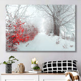 Beautiful Winter Wonderland Snowy Nature Canvas Prints Wall Art Decor - Painting Canvas,Home Decor, Ready to Hang