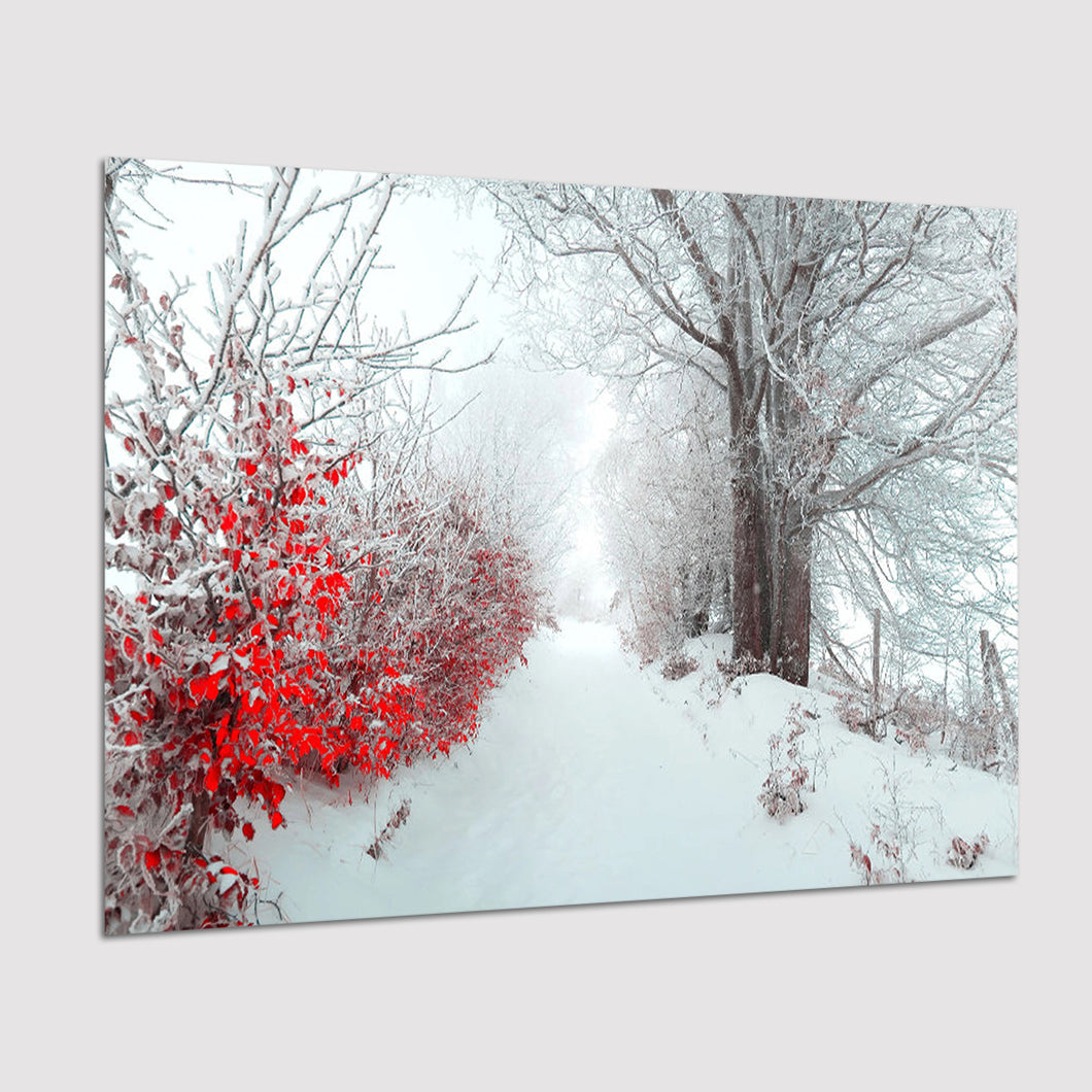 Beautiful Winter Wonderland Snowy Nature Poster Prints Wall Art Decor, –  UnixCanvas