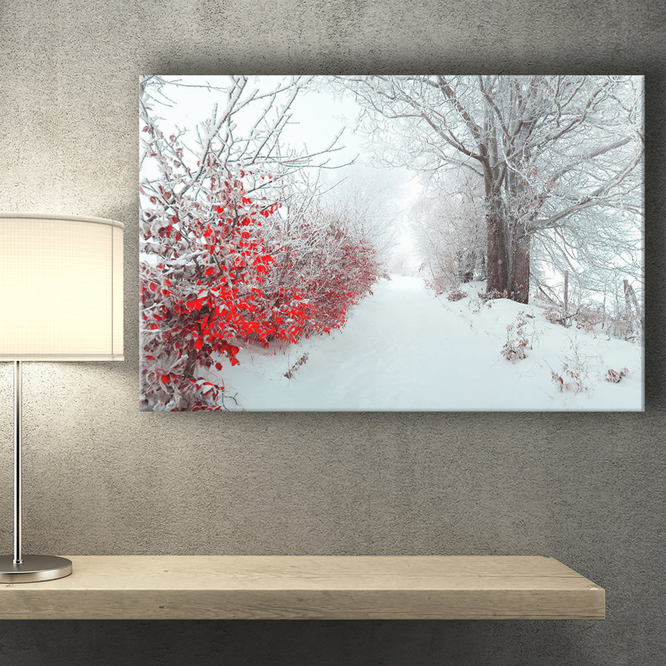 Winter Wonderland Forest Canvas Art Print