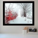 Beautiful Winter Wonderland Snowy Nature Framed Art Prints Wall Art Decor, Framed Picture, Home Decor