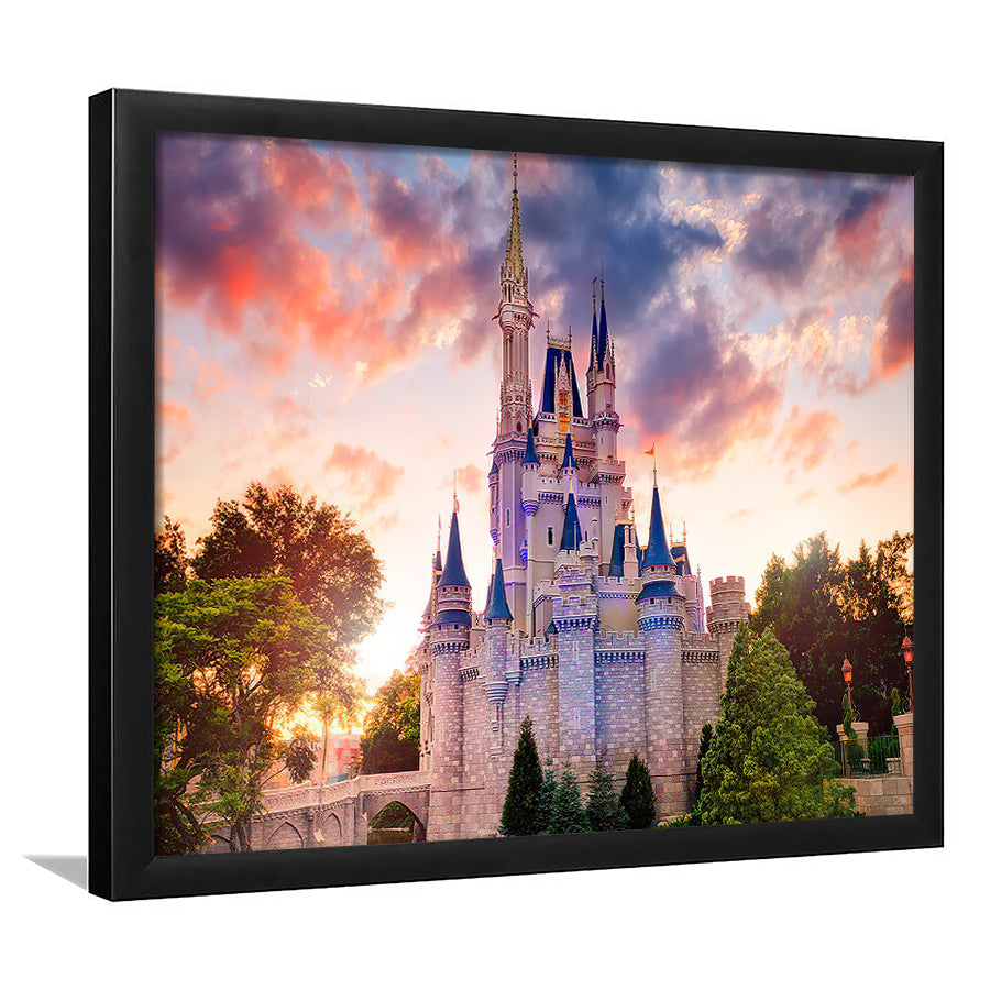 Beautiful World Cinderella Castle Framed Art Prints Wall Decor - Painting Prints,Wall Art, Framed Picture,For Sale