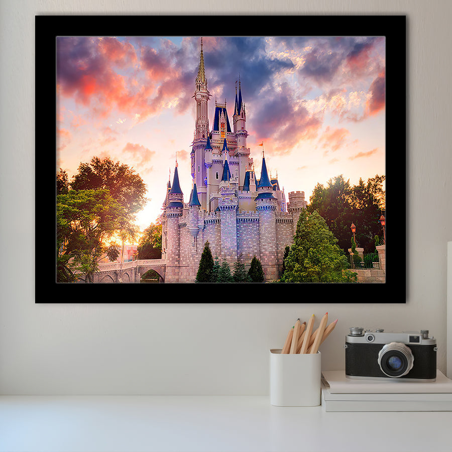 Beautiful World Cinderella Castle Framed Art Prints Wall Decor - Painting Prints,Wall Art, Framed Picture,For Sale