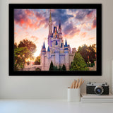 Beautiful World Cinderella Castle Framed Art Prints Wall Decor - Painting Prints,Wall Art, Framed Picture,For Sale