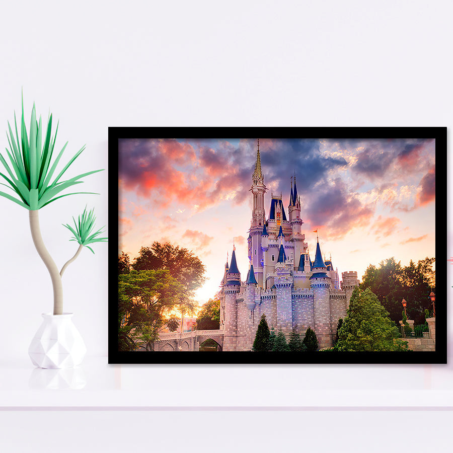 Beautiful World Cinderella Castle Framed Art Prints Wall Decor - Painting Prints,Wall Art, Framed Picture,For Sale