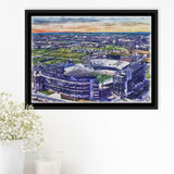 Beaver Stadium Pennsylvania State Football Stadium Watercolor, Sport Art Prints Fan Gift, Framed Canvas Prints Wall Art Decor