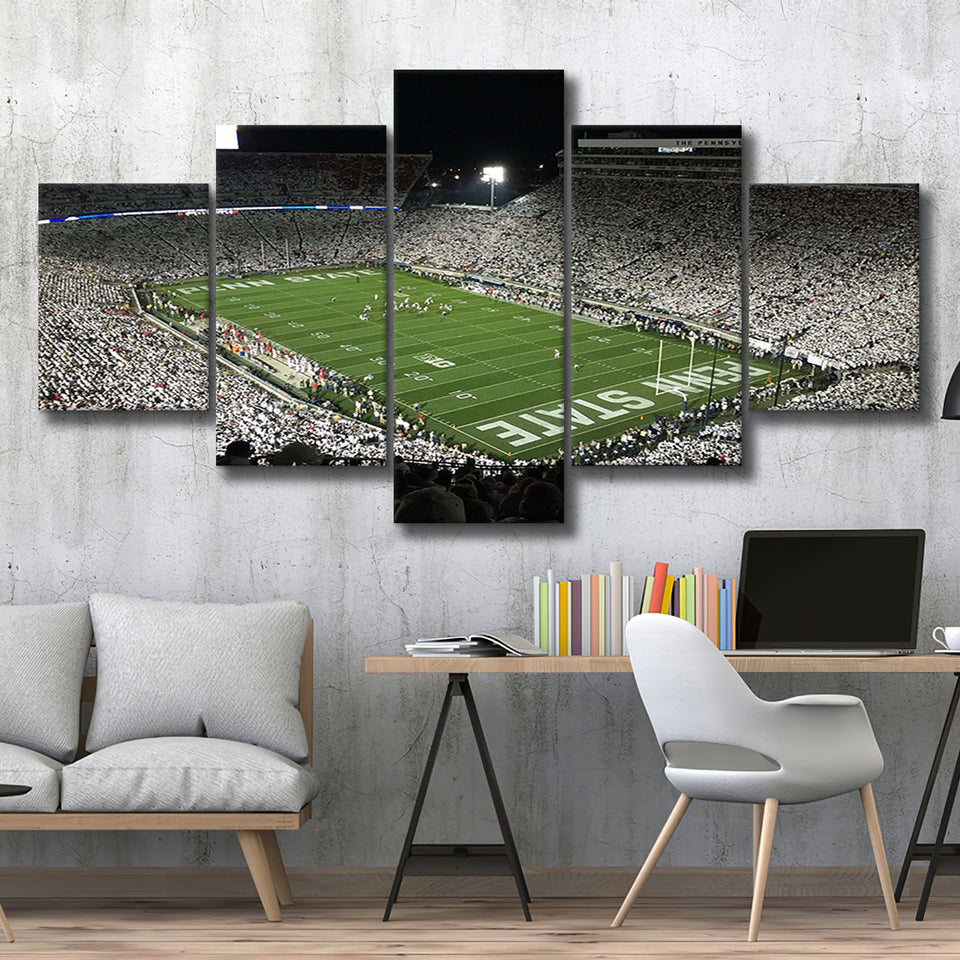 Beaver Stadium Canvas Prints Penn State Wall Art Pennsylvania,Multi Panels,Sport Stadium Art Prints, Fan Gift