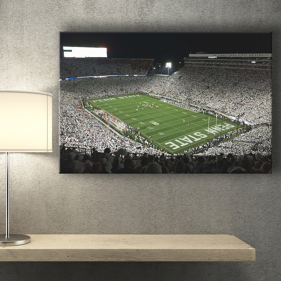 Beaver Stadium Canvas Prints Penn State Wall Art Pennsylvania,Sport Stadium Art Prints, Fan Gift, Wall Decor