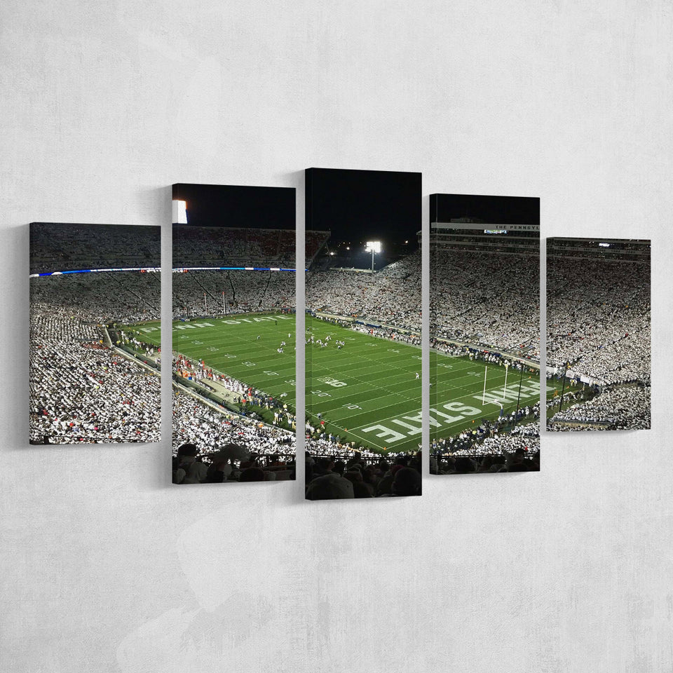 Beaver Stadium Canvas Prints Penn State Wall Art Pennsylvania,Multi Panels,Sport Stadium Art Prints, Fan Gift