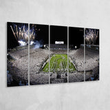 Beaver Stadium Fireworks, Stadium Canvas, Sport Art, Gift for him, Multi Panels B, Canvas Prints Wall Art Decor