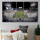 Beaver Stadium Fireworks, Stadium Canvas, Sport Art, Gift for him, Multi Panels B, Canvas Prints Wall Art Decor