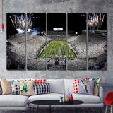 Beaver Stadium Fireworks 5 Pieces B Canvas Prints Wall Art - Painting Canvas, Multi Panels,5 Panel, Wall Decor