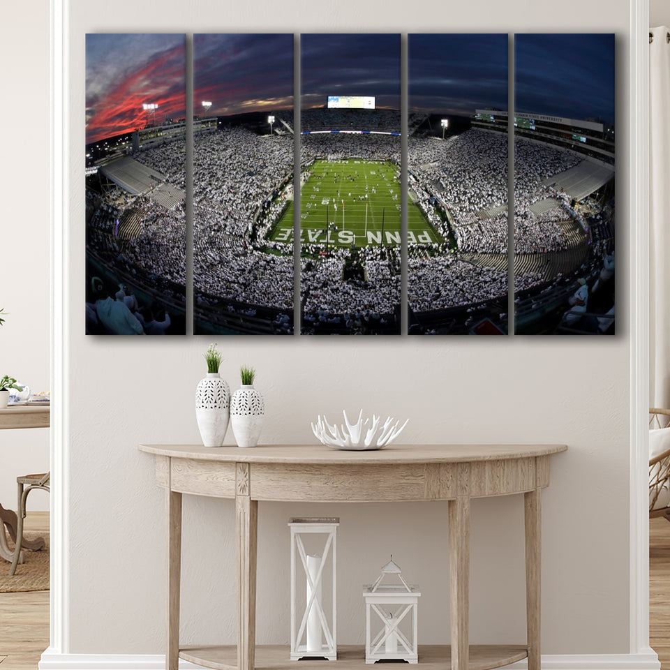 Beaver Stadium, Stadium Canvas, Sport Art, Gift for him,100 Multi Panels B, Canvas Prints Wall Art Decor