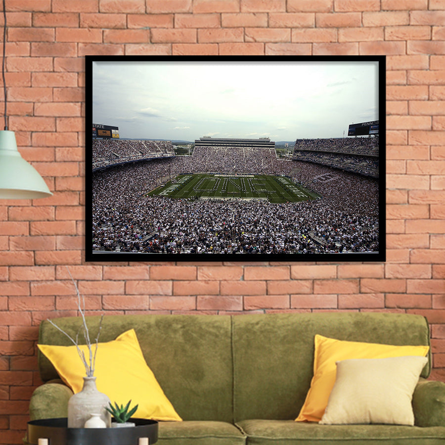 Beaver Stadium, Stadium Canvas, Sport Art, Gift for him, Framed Art Prints Wall Art Decor, Framed Picture