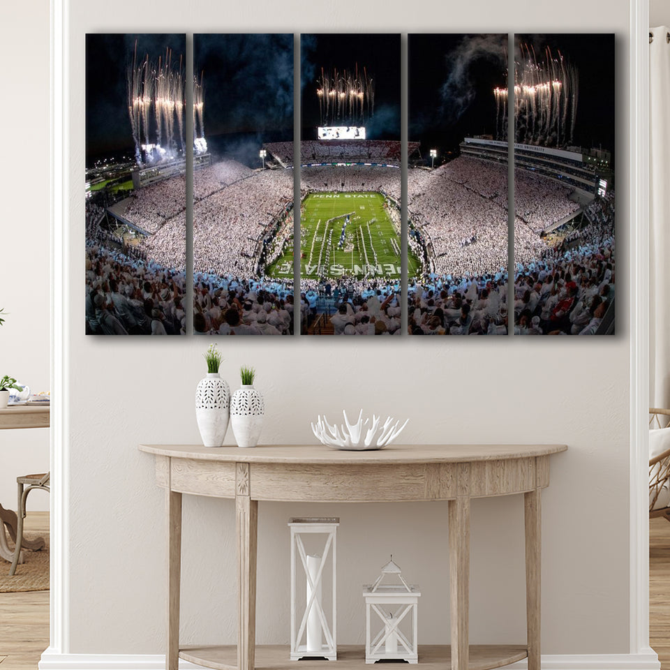 Beaver Stadium in Pa, Stadium Canvas, Sport Art, Gift for him, Multi Panels B, Canvas Prints Wall Art Decor