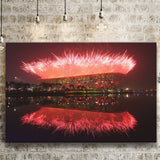 Beijing National Stadium at Night, Stadium Canvas, Sport Art, Gift for him, Fan Gift, Canvas Prints Wall Art Decor