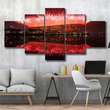 Beijing National Stadium at Night, Stadium Canvas, Sport Art, Large Canvas, Multi Panels, Canvas Prints Wall Art Decor