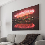 Beijing National Stadium at Night, Stadium Canvas, Sport Art, Gift for him, Fan Gift, Canvas Prints Wall Art Decor