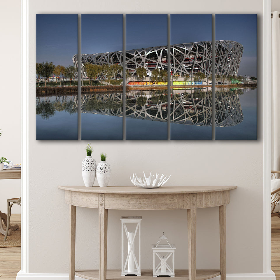 Beijng National Stadium, Stadium Canvas, Sport Art, Gift for him, Multi Panels B, Canvas Prints Wall Art Decor