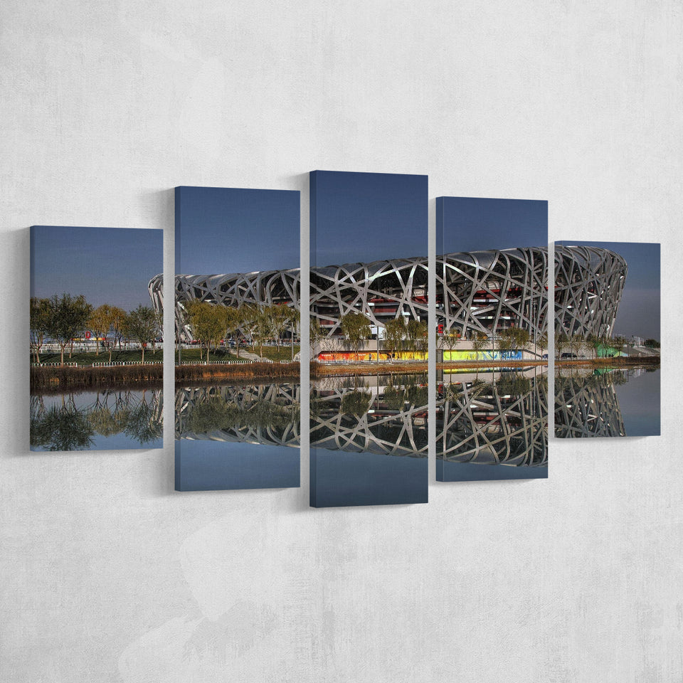 Beijng National Stadium, Stadium Canvas, Sport Art, Large Canvas, Multi Panels, Canvas Prints Wall Art Decor