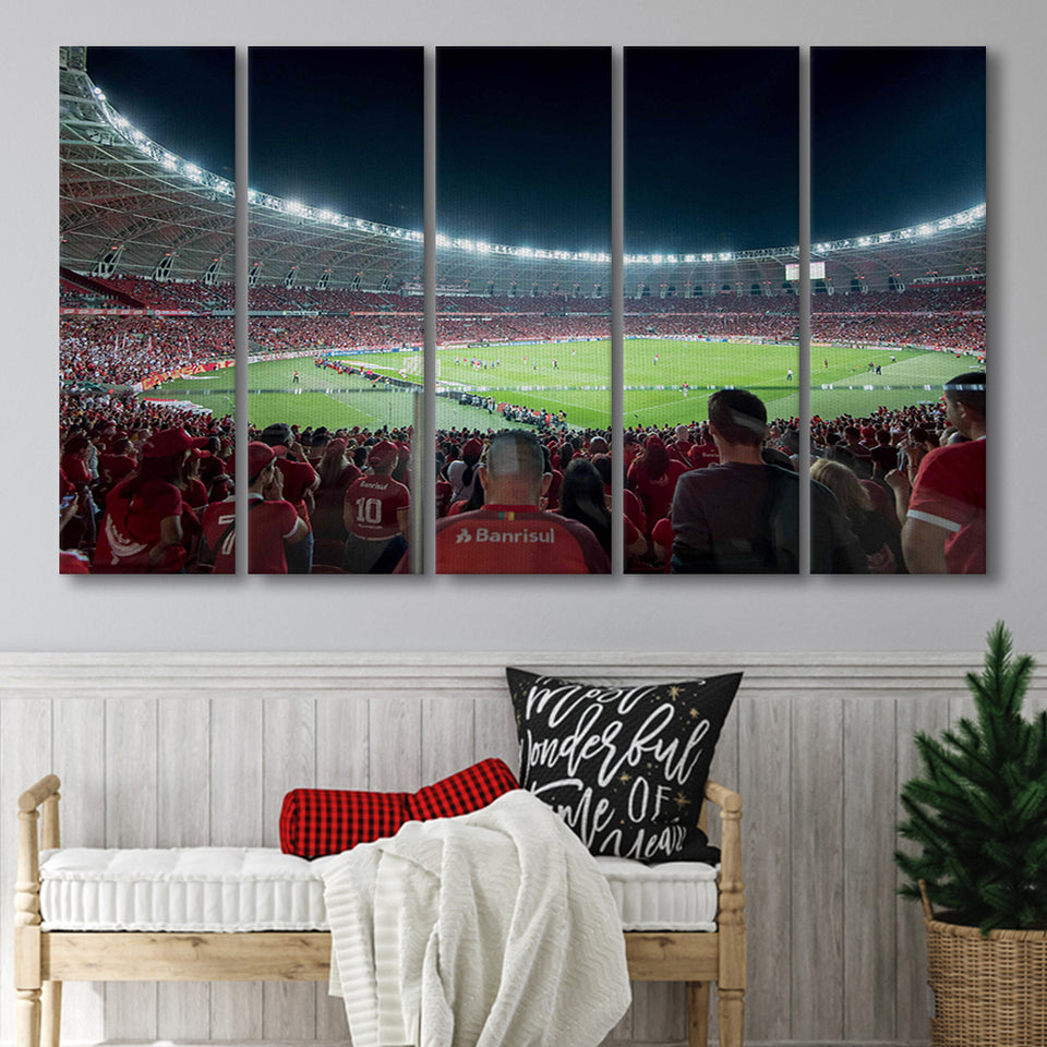Beira Rio Stadium Brazil, Stadium Canvas, Sport Art, Gift for him, Multi Panels B, Canvas Prints Wall Art Decor