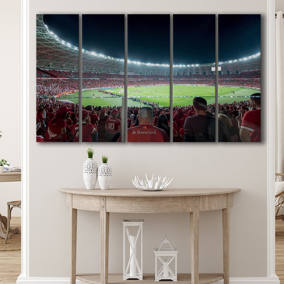 Beira Rio Stadium Brazil, Stadium Canvas, Sport Art, Gift for him, Multi Panels B, Canvas Prints Wall Art Decor
