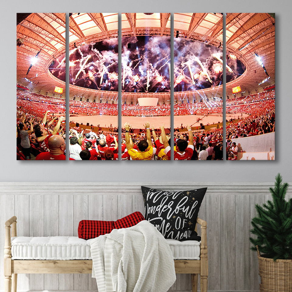 Beira Rio Stadium Event, Stadium Canvas, Sport Art, Gift for him, Multi Panels B, Canvas Prints Wall Art Decor