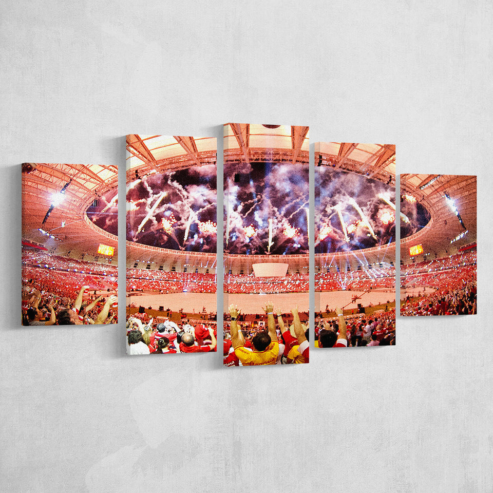 Beira Rio Stadium Event, Stadium Canvas, Sport Art, Large Canvas, Multi Panels, Canvas Prints Wall Art Decor