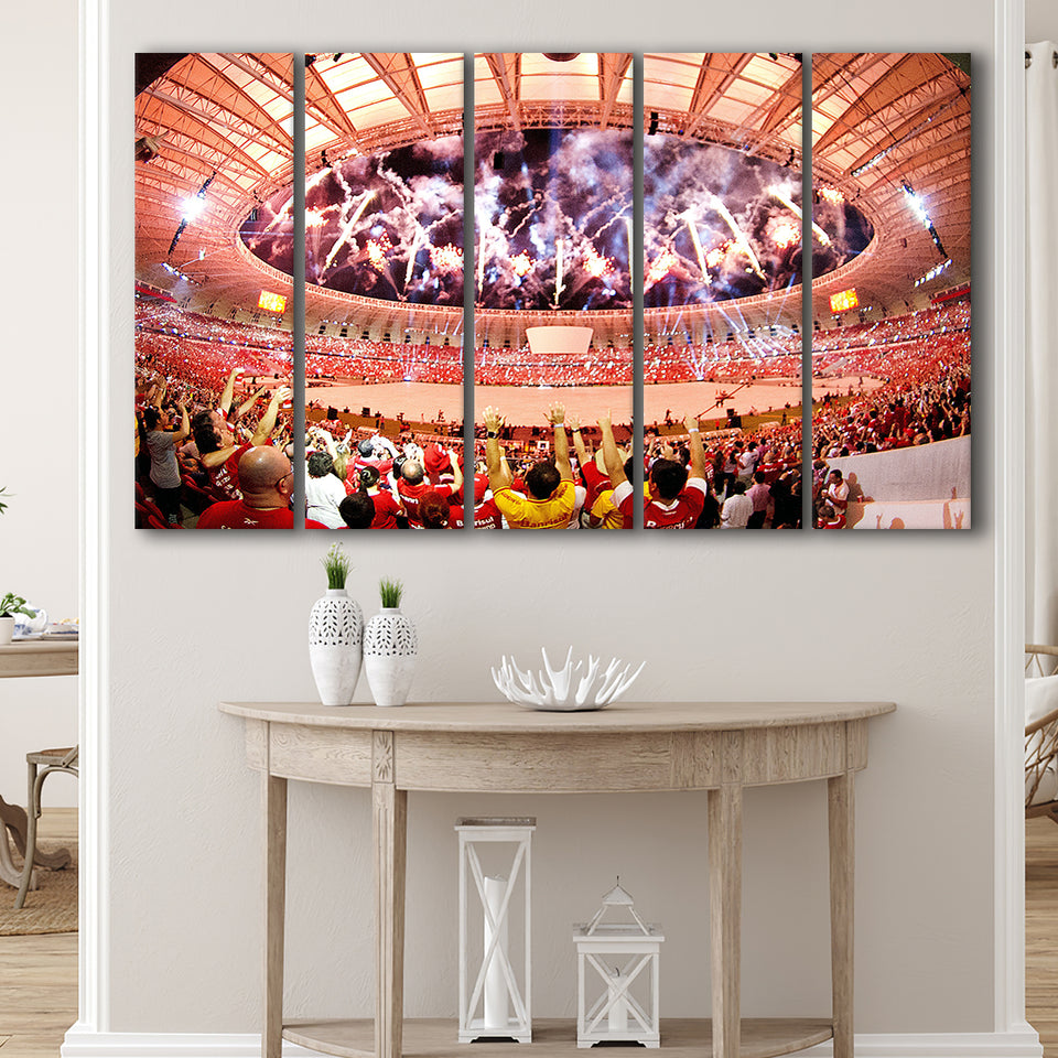 Beira Rio Stadium Event, Stadium Canvas, Sport Art, Gift for him, Multi Panels B, Canvas Prints Wall Art Decor