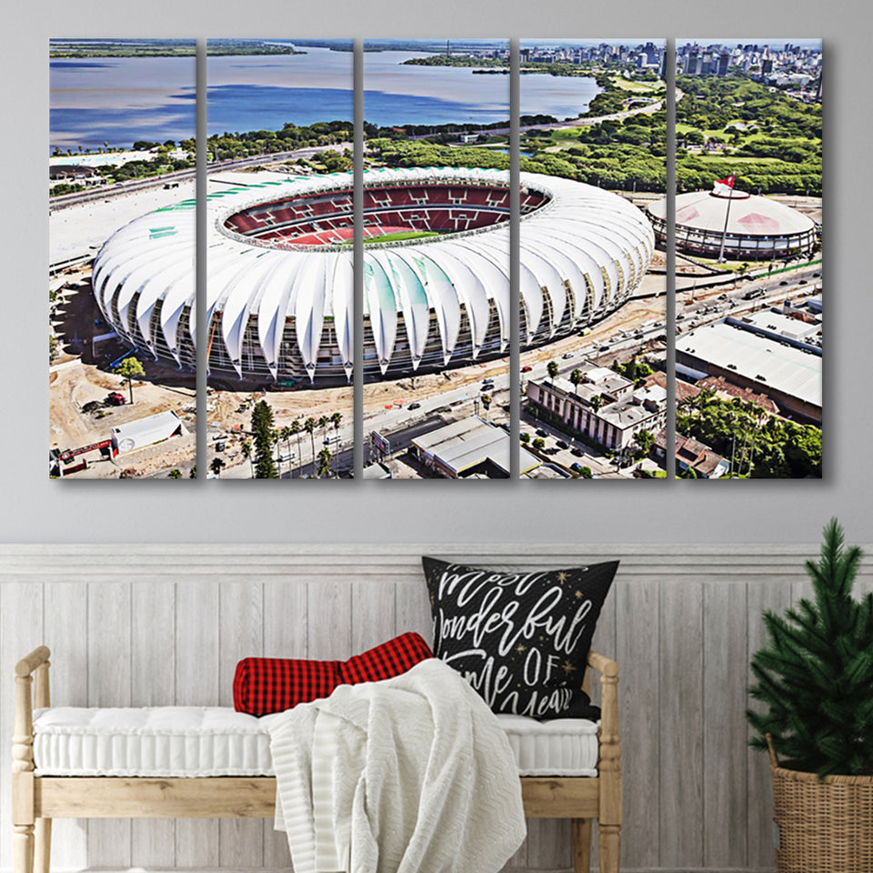 Beira Rio Stadium, Stadium Canvas, Sport Art, Gift for him,100 Multi Panels B, Canvas Prints Wall Art Decor