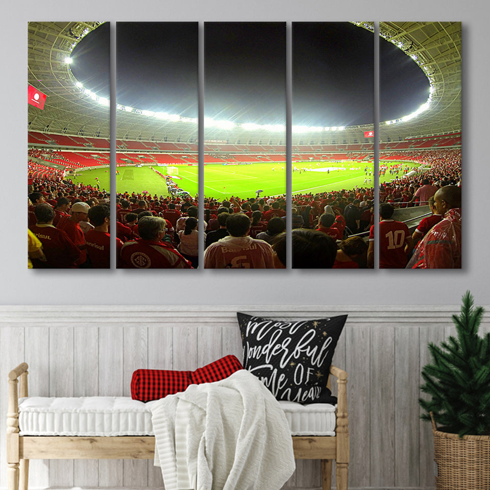 Beira Rio Stadium, Stadium Canvas, Sport Art, Gift for him, Multi Panels B, Canvas Prints Wall Art Decor