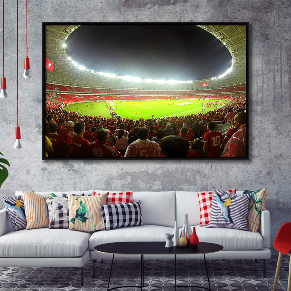 Beira Rio Stadium, Stadium Canvas, Sport Art, Gift for him, Framed Canvas Prints Wall Art Decor, Framed Picture